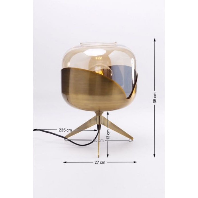 Table Lamp Golden Goblet Ball